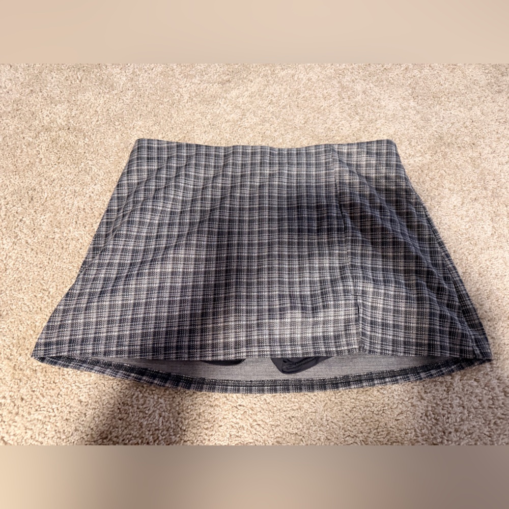 American Eagle Outfitters grey Plaid Skirt